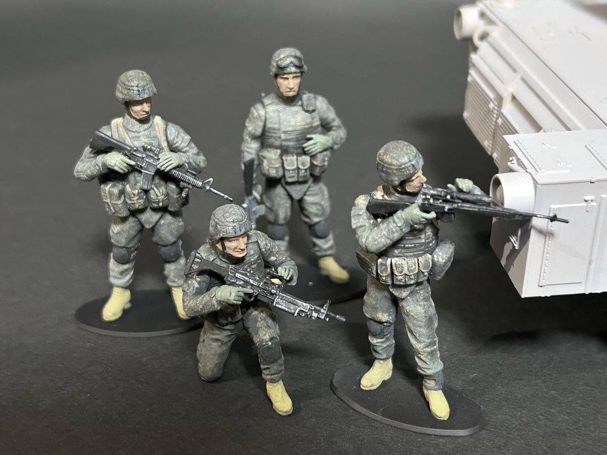 アメリカ陸軍現用歩兵4対塗装済み完成品 タミヤ 1/35_画像2