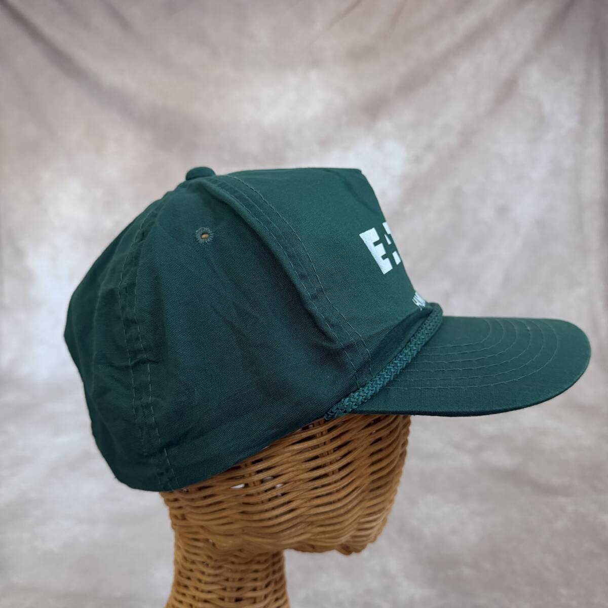 アメリカ古着 vintage プリントトラッカーキャップ グリーン スナップバック _画像3