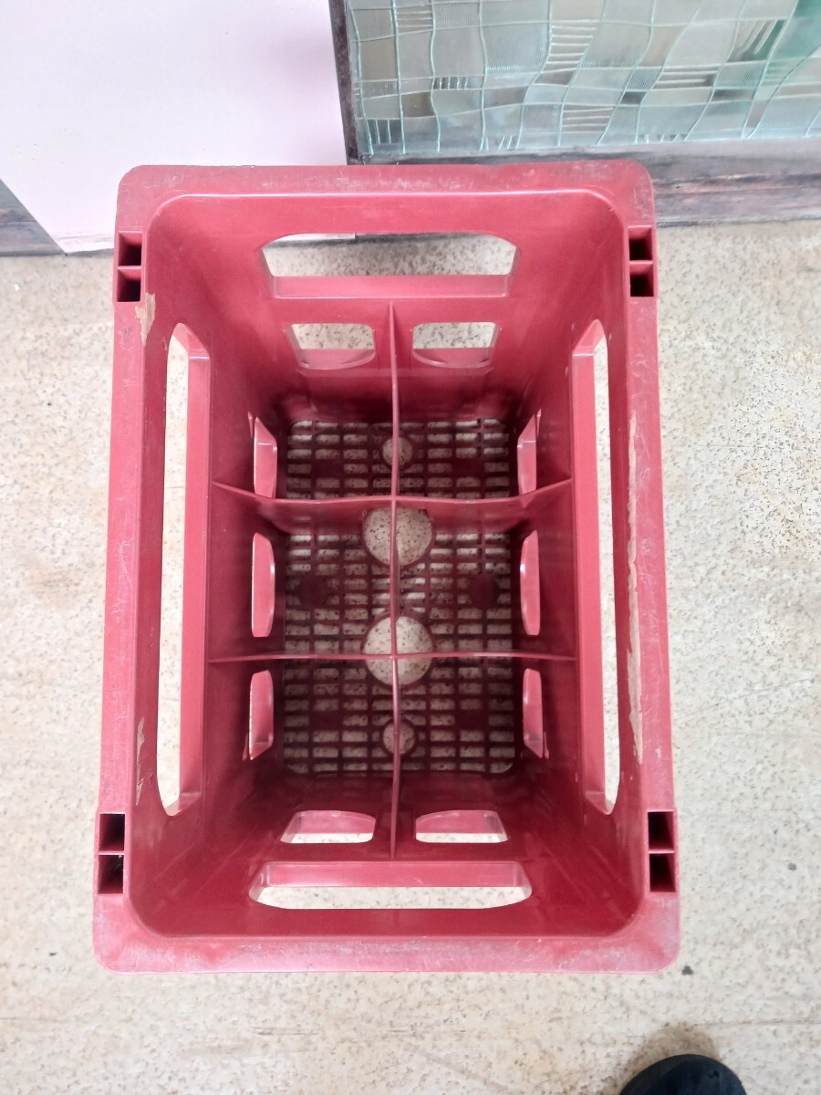 昭和レトロ 清酒 瓶ケース P箱 ケース コンテナ 空ケース コレクション 当時物 一升瓶 プラケース 専用通箱_画像6