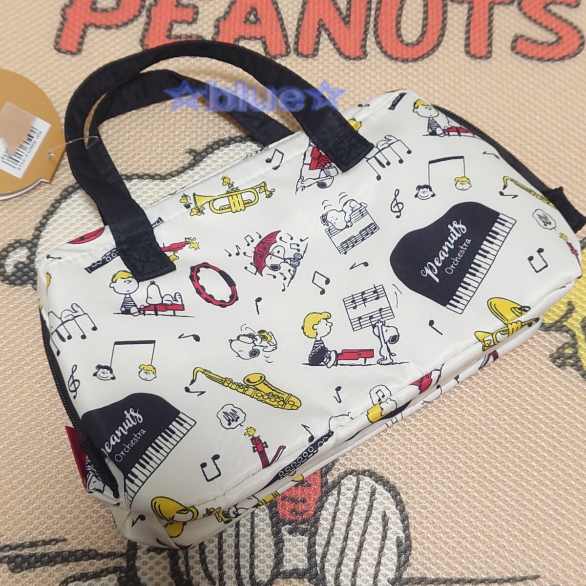 スヌーピー がま口 ランチバッグ 保冷バッグ ランチトートバッグ PEANUTS 2段弁當(dāng)箱 保冷 保溫