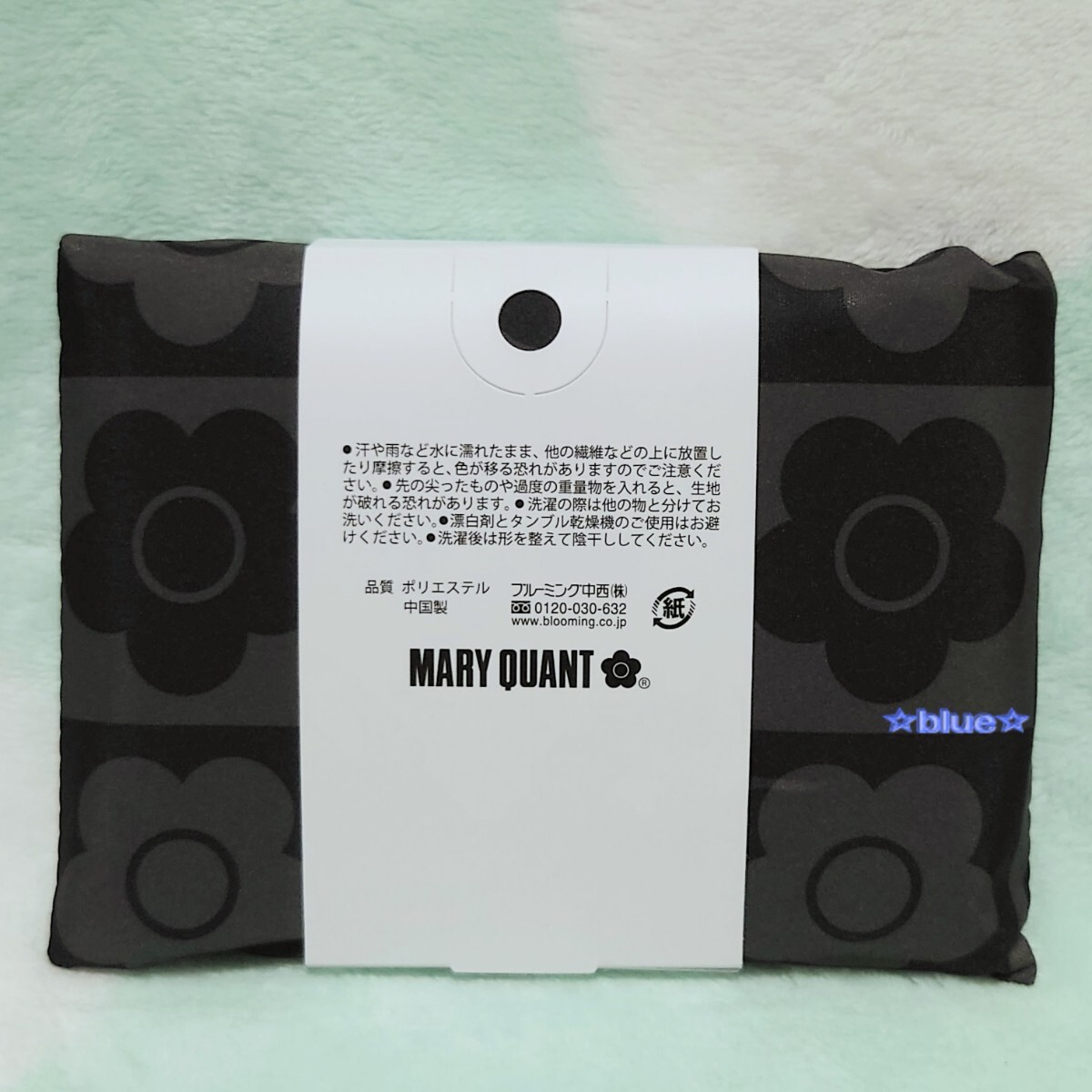 Mary Quant эко-сумка ( большой ) черный ... покупки сумка складной compact мой сумка Мали kwa цветочный принт большая сумка .. рисунок