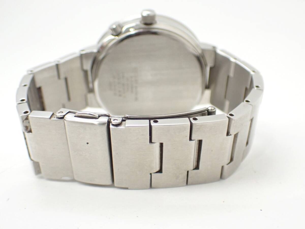 1円～☆CITIZEN シチズン QZ メンズ腕時計 XC クロスシー C461-Q01814 黒文字盤 ラウンド デジアナ 3針 シルバーカラー_画像3