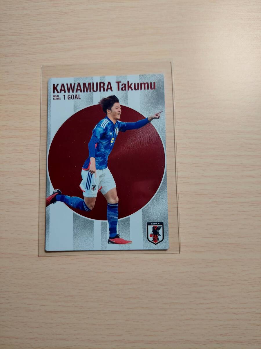 カルビー2024　サッカー日本代表　 ゴールスコアラーカード　川村拓夢　GS-14_画像1
