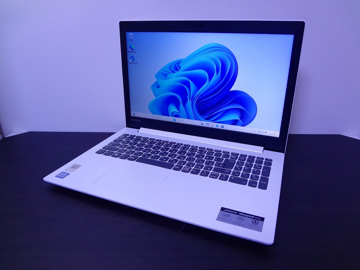 Lenovo ideapad330 Win11/Core i3-7100U/8GB/128GB/Sマルチ/無線/Office_画像1
