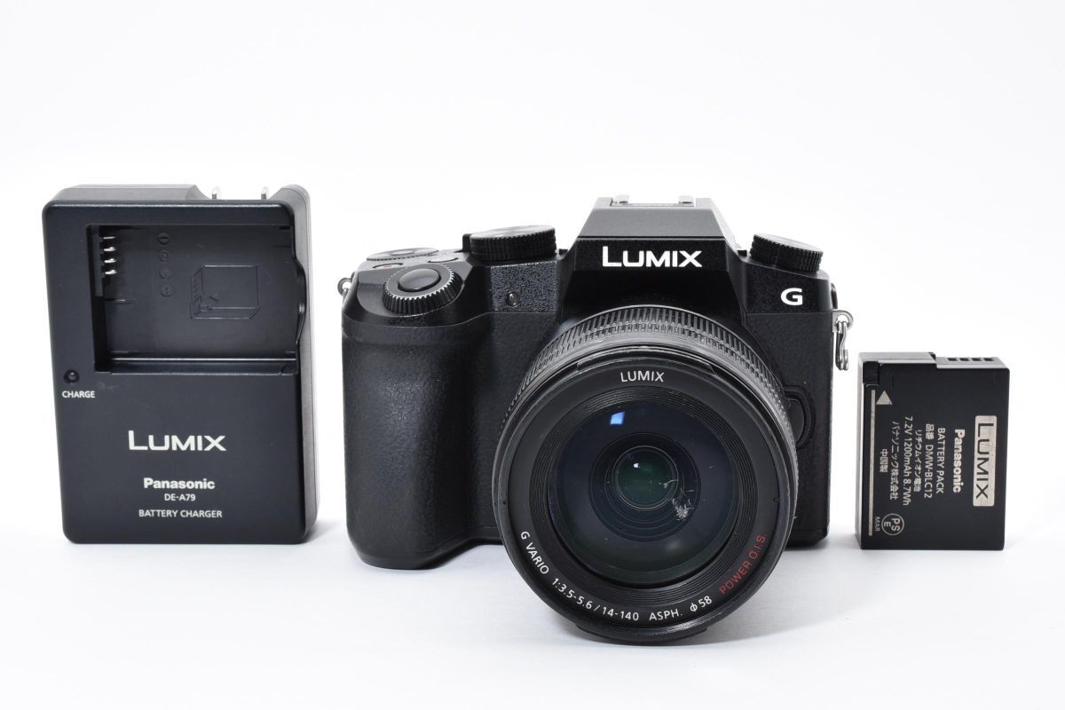 ★実用品★ パナソニック Panasonic LUMIX G7 高倍率ズームレンズキット DMC-G7H 《ショット数33408回！》★完動品★ #43P54A510004_画像1