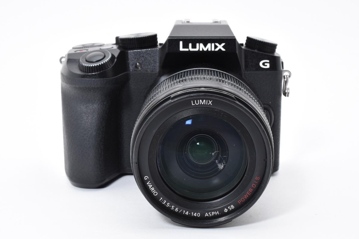 ★実用品★ パナソニック Panasonic LUMIX G7 高倍率ズームレンズキット DMC-G7H 《ショット数33408回！》★完動品★ #43P54A510004_画像2