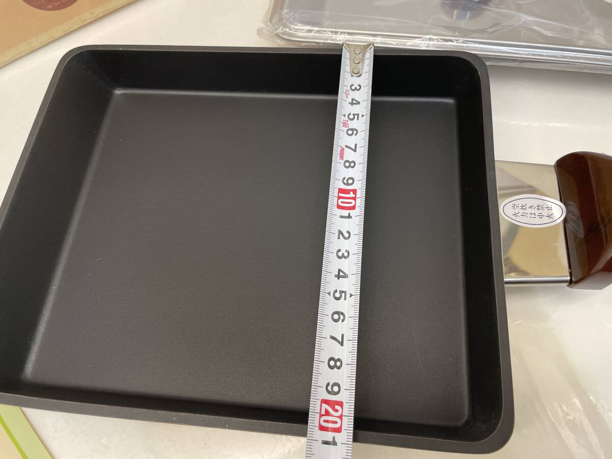 【H-0-R232】　　Health ヘルス 蓋付 卵焼き器 _画像4