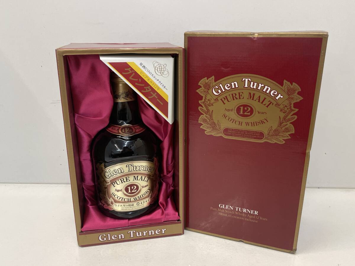 【O-4-R60】　　古酒 グレンターナー 12年 ピュアモルト スコッチウイスキー 700ml 43度 未開栓_画像1