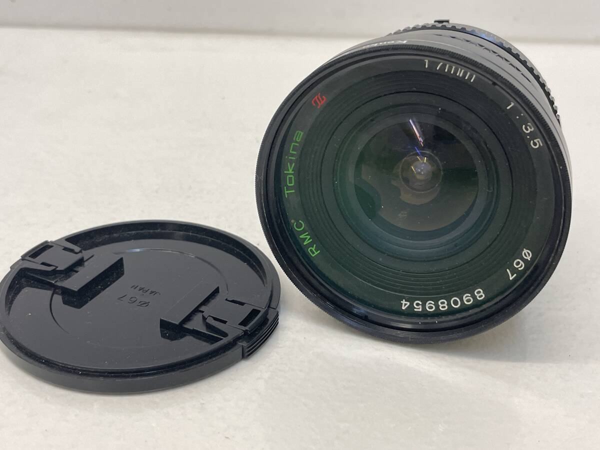 【D-1-R263】  Tokina トキナー RMC 17mm 1:3.5 一眼レフ カメラ レンズ Kenko MC PROTECTOR 67mm フィルター セット_画像1
