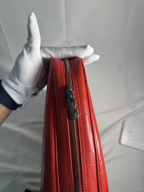 A053 LOUIS VUITTON Louis Vuitton Damier Efini PDV Fusion портфель сумка N41143 кожа A4 возможно 