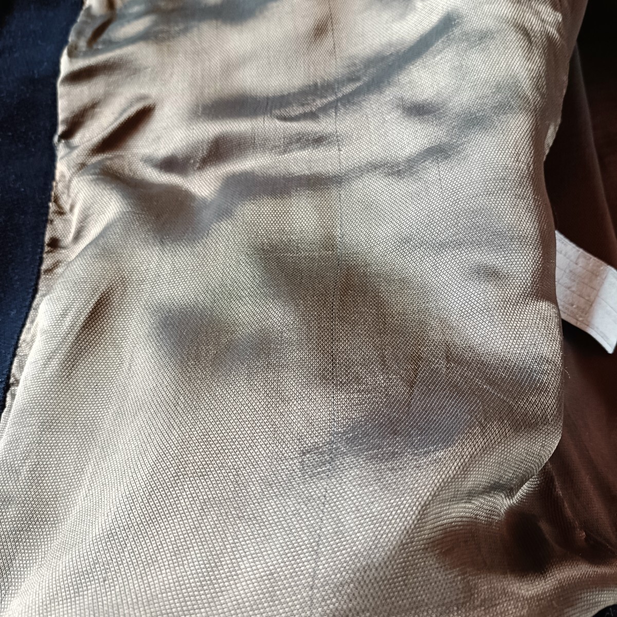 古着 90s GIORGIO ARMANI LE COLLEZIONI ジョルジオアルマーニ ウールメルトン ブルゾン アーカイブ archive_画像9