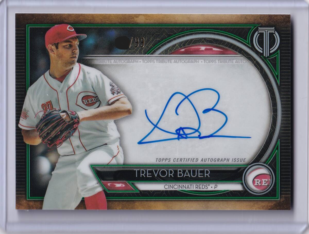 TREVOR BAUER автограф автограф карта 99 листов ограничение 2020 TOPPS TRIBUTE AUTOGRAPH CARD /to рычаг * Bauer / Yokohama / прямой документ .AUTO