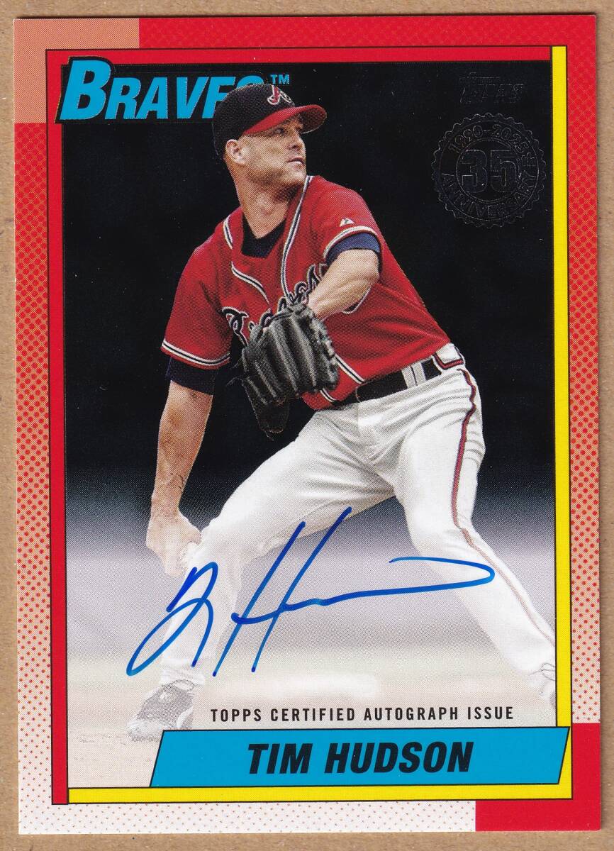 TIM HUDSON 直筆サインカード 10枚限定 2025 TOPPS SERIES 2 1990 TOPPS AUTOGRAPH CARD / ティム・ハドソン / 直書き AUTOの画像1