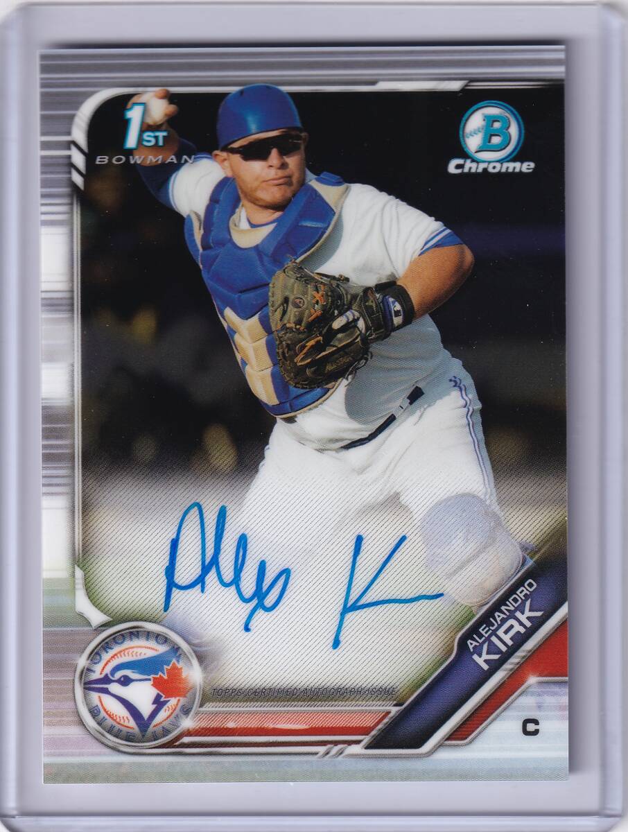 ALEJANDRO KIRK автограф автограф карта 2019 TOPPS BOWMAN CHROME PROSPECT 1st AUTOGRAPH CARD /are рука ro* машина k/ прямой документ .AUTO