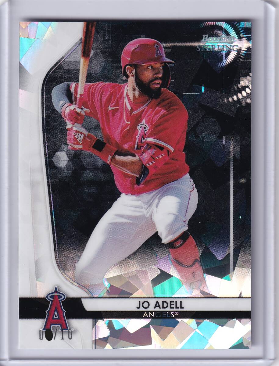 10 листов ограничение JO ADELL 2020 TOPPS BOWMAN STERLING PROSPECT BLACK ATOMIC REFRACTOR / Joe *a Dell /enzerus