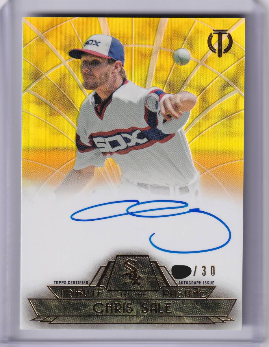 CHRIS SALE автограф автограф карта 30 листов ограничение 2014 TOPPS TRIBUTE AUTOGRAPHED CARD / Chris * распродажа / прямой документ .AUTO