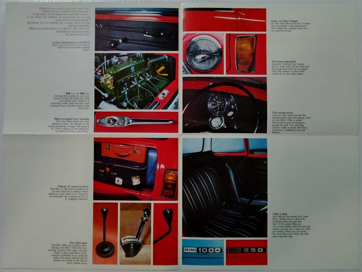 カタログ　ミニ 1000 / 850　1970年1月　英語版_画像3