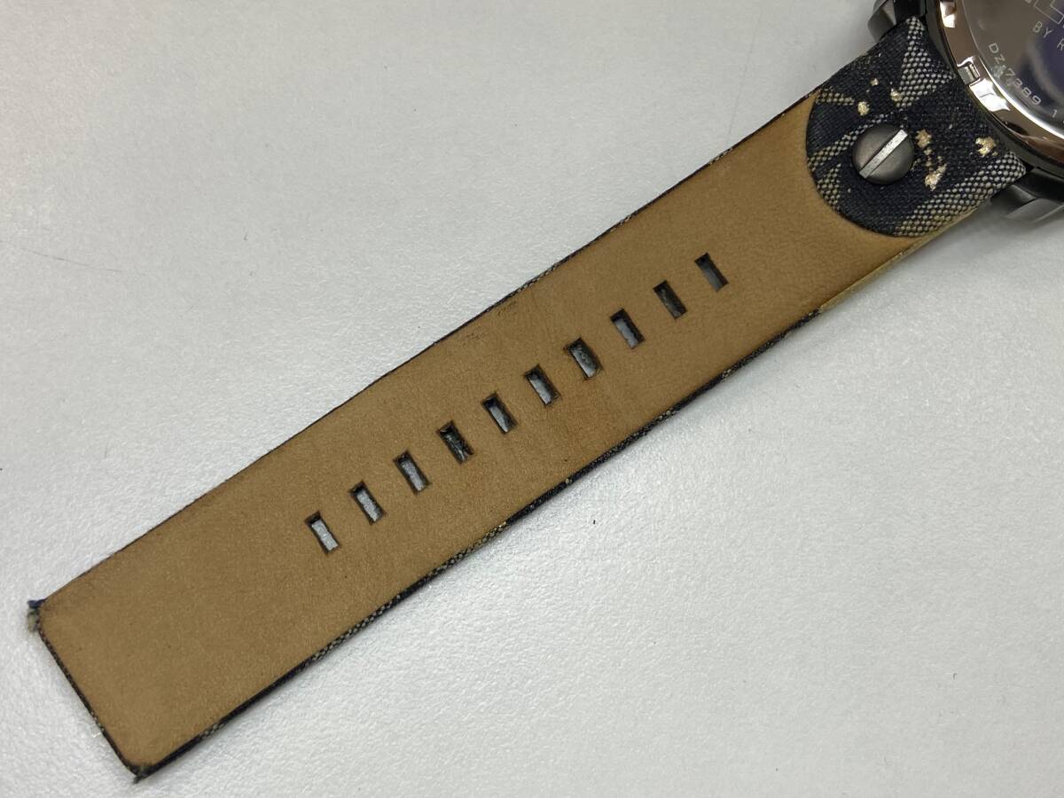 【現状不稼働 電池交換しての動作未確認】DIESEL ディーゼル DZ-7389 クォーツ メンズ腕時計_画像10