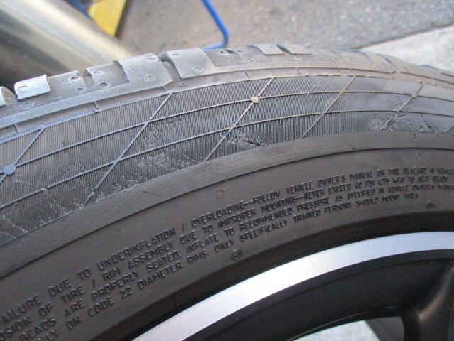 ｉ－１５３３４　メルセデスベンツ　ゲレンデ　Ｇ（Ｗ４６３）純正ＡＭＧ　２９５／４０Ｒ２２　コンチネンタル　５，７分山　１セット_画像8