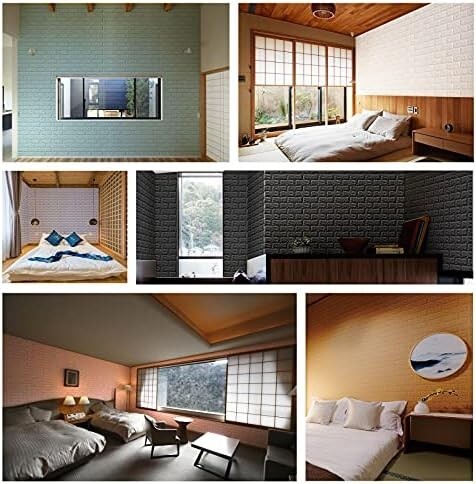 【送料無料】Sodeno 3D壁紙 20枚セット クッションシート リメイクシート 壁紙リフォーム 立体シール レンガ調 貼付簡_画像7