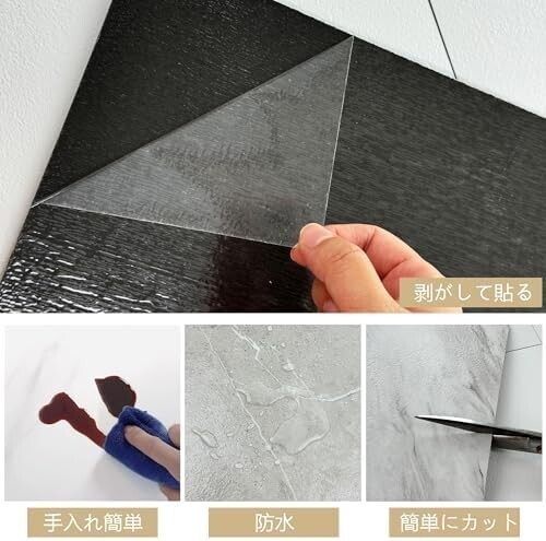 ☆新品☆フロアタイル 大理石 【25枚入3畳】クッション フロア マットフローリング タイル 貼るだけ 置くだけ フロリングシート_画像5