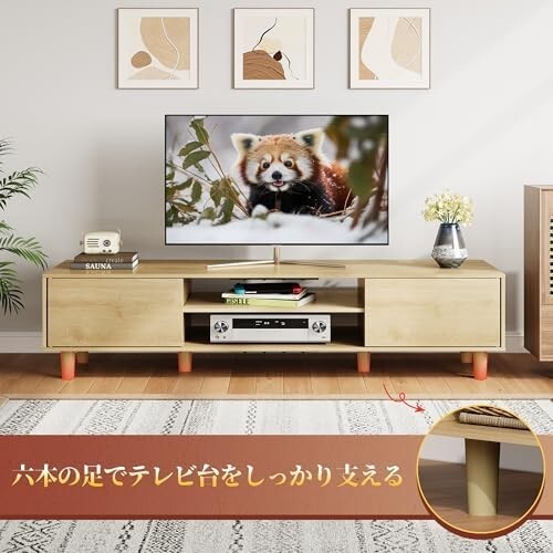 【送料無料】WLIVE テレビ台 扉付き テレビボード ローボード 幅150cm tv台 ロータイプ tv台 収納 大容量 tv_画像7