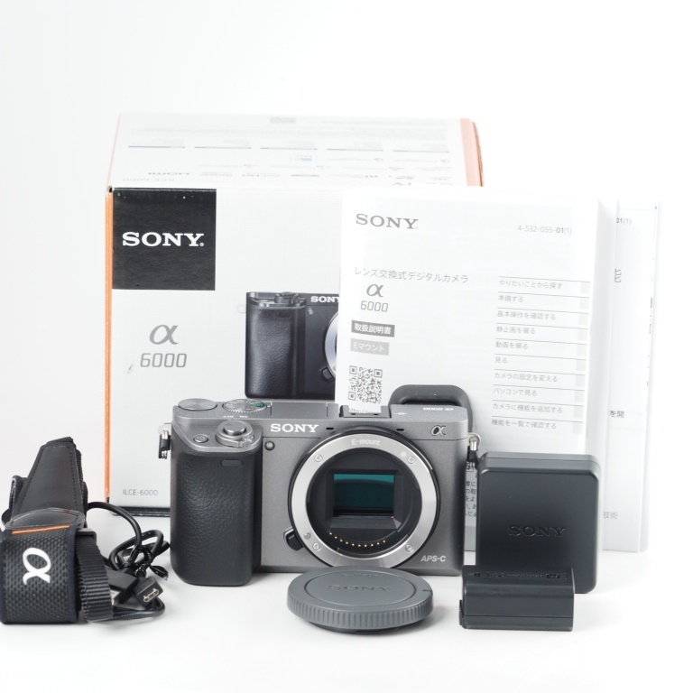SONY ソニー ミラーレス一眼 α6000 ボディ グラファイトグレー ILCE-6000 H #13784_画像2