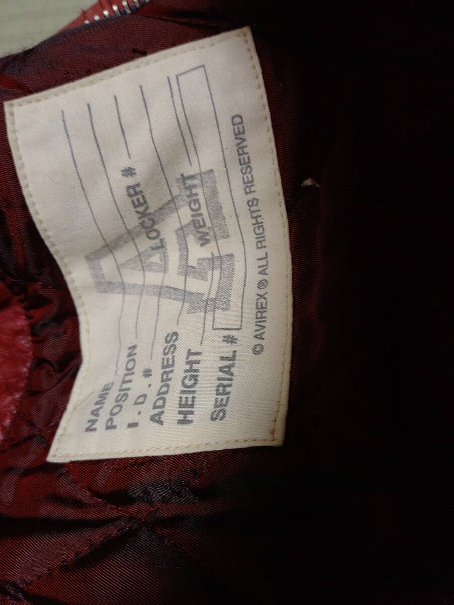 AVIREX 革ジャン　ビンテージ　Lサイズ　中古品_画像5