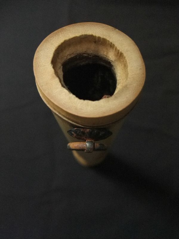 【睦】竹花入れ 掛竹花入れ 茶道具■_画像4