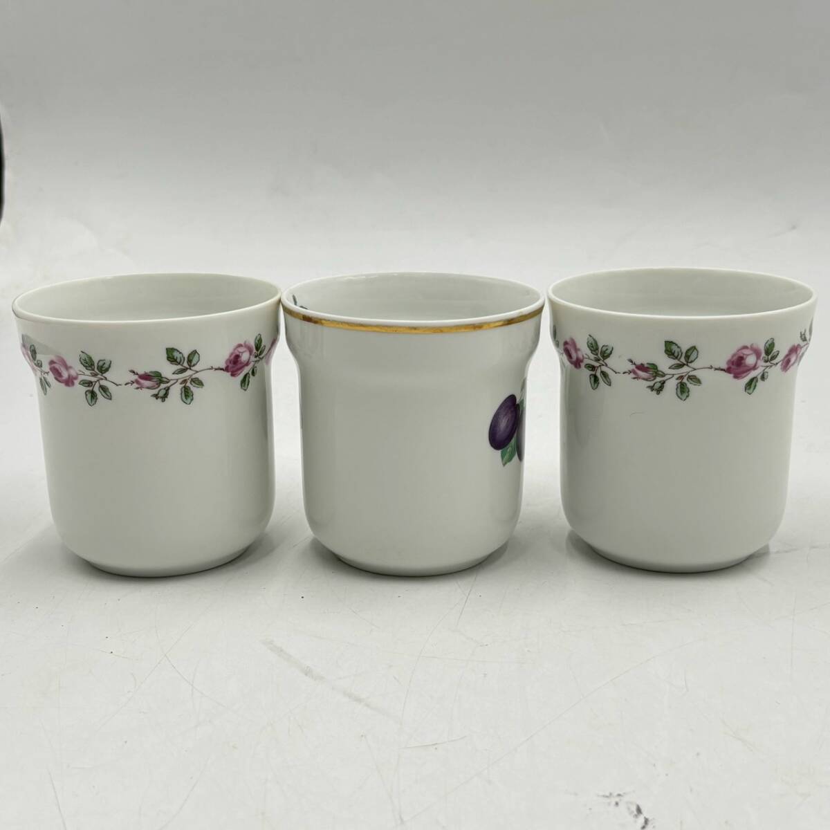  Richard Ginori リチャードジノリ マグカップ 3点 スモールローズ プルーン _画像3
