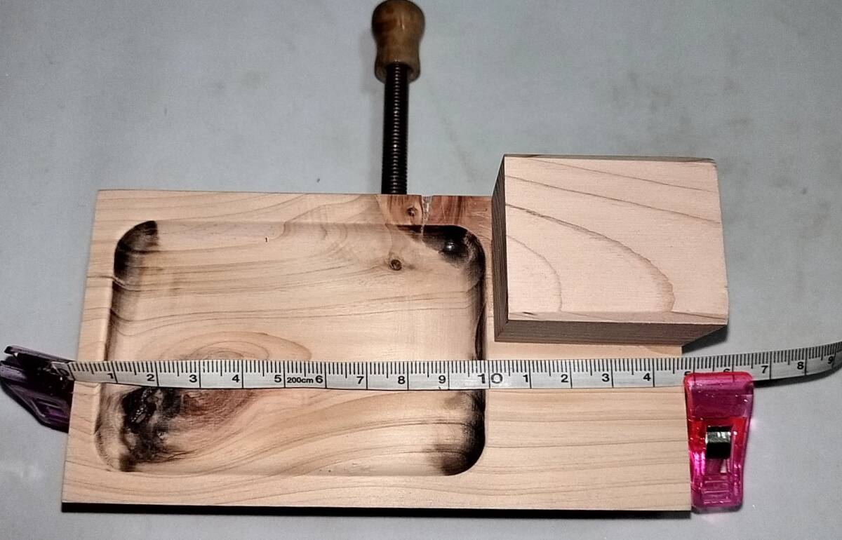 半製品 ひのき くわせ うどん 力玉 小物置き お膳 テーブル トレー へらぶな ⑤の画像1