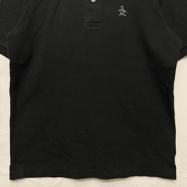 Munsingwear マンシング ウェア ショート スリーブ 半袖 ポロ シャツ GOLF ゴルフ スポーツ トレーニング M 黒 ブラック b22483_画像3