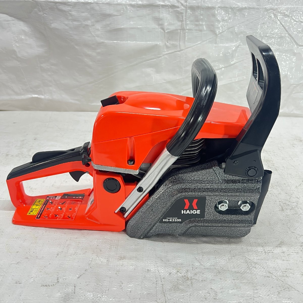 【未使用品】【展示品】 チェーンソー 20インチ エンジン式 52cc 2サイクル 3馬力 オレゴン製 ソーチェーン HG-K5200 【700-3】_画像4