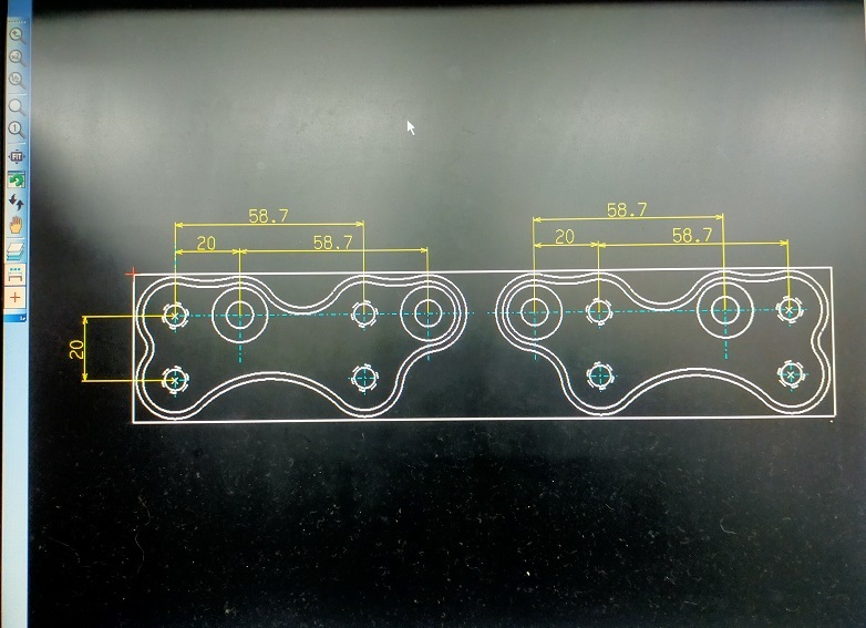 XSR900 MT09 2018~2021 ストライカー製バックステップ用 ポジションプレート 白アルマイト_画像3