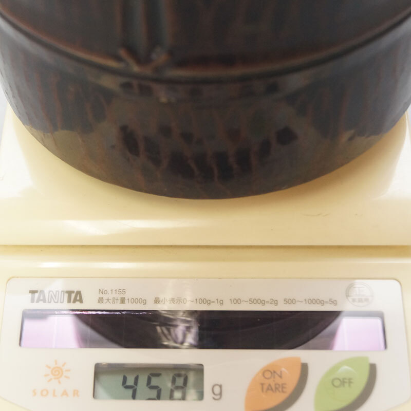 【真作】銅製 金誠堂製 水次 口蓋付 458g 薬缶 茶道具 水差 水注 茶器 急須 湯沸し-818_画像10