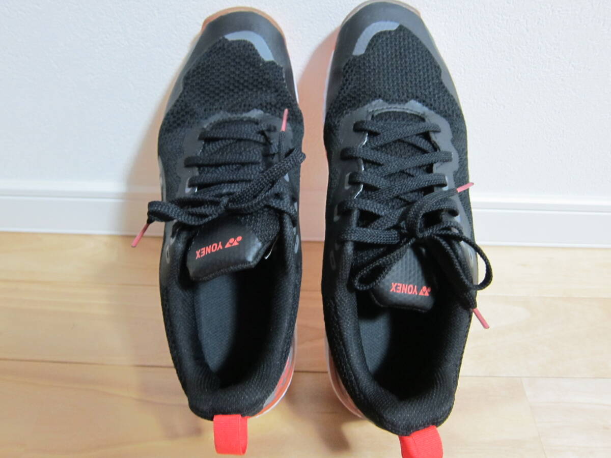 YONEX/ヨネックス パワークッション507☆テニスシューズ☆カーペット用♪黒/赤☆29cm/3E→4E相当☆幅広♪_画像3