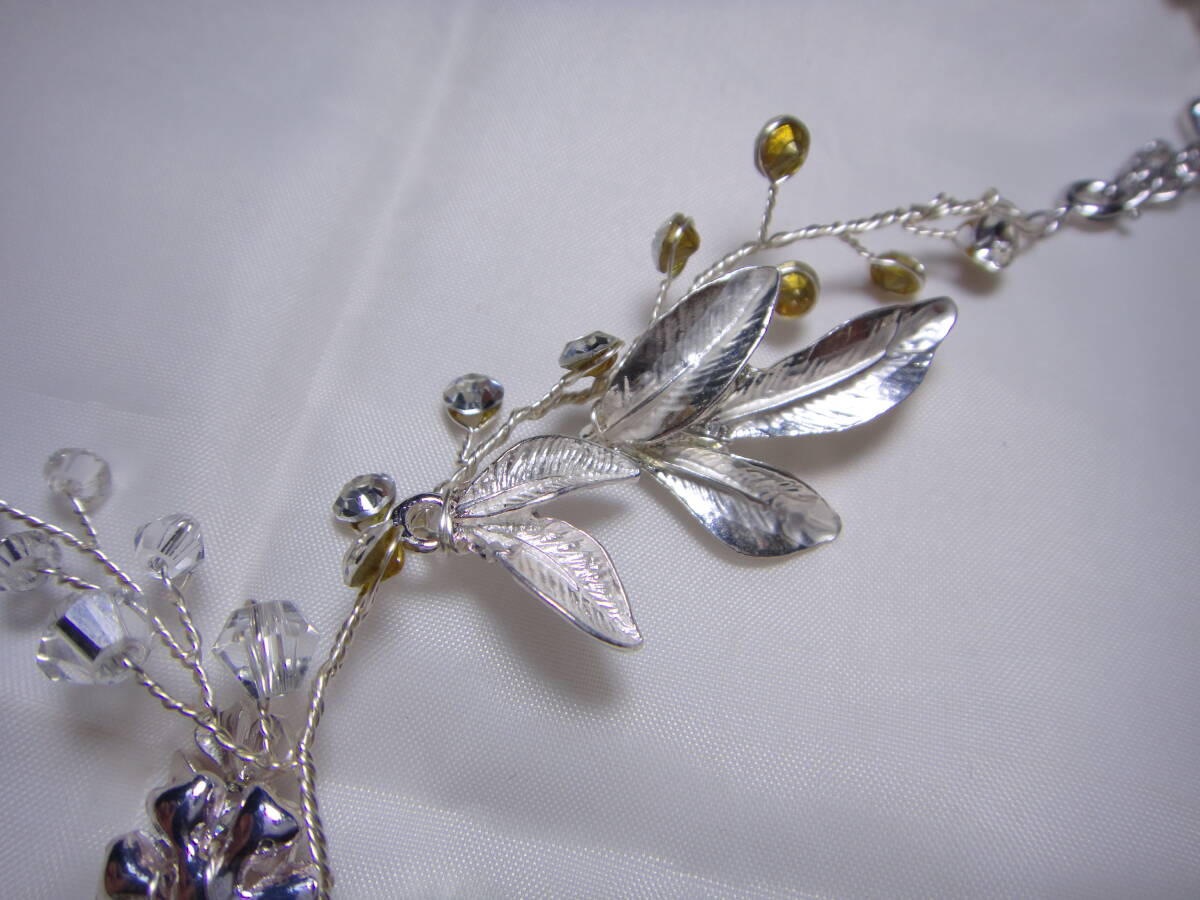 Tiara & колье 2 пункт . суммировать металлический Kirakira Stone там там аккуратно сделал конструкция Vintage разнообразные Event и т.д. C488