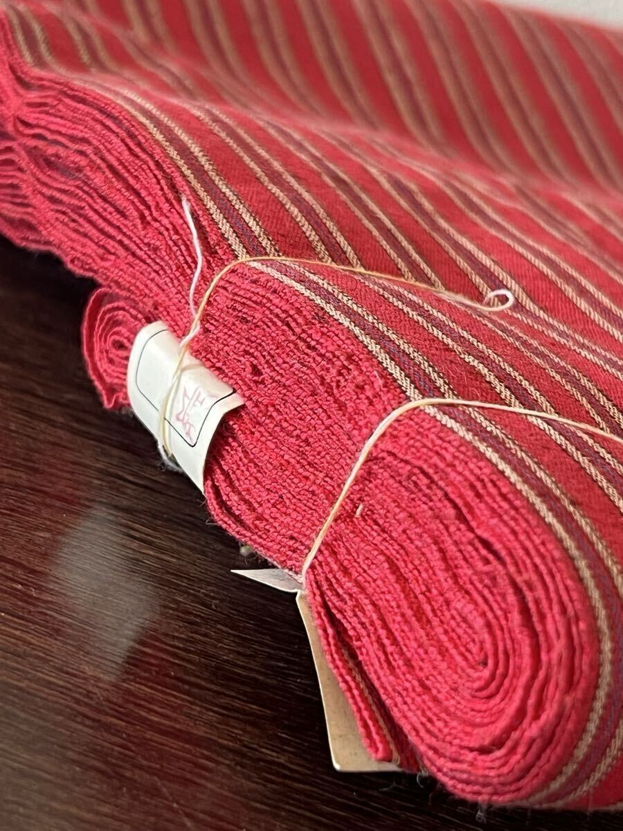 反物 越後 布橋紬 着物 綿100% 11.36m _画像5