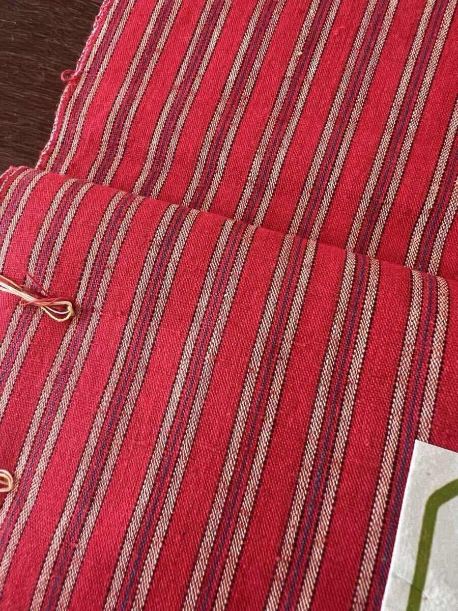 反物 越後 布橋紬 着物 綿100% 11.36m _画像6