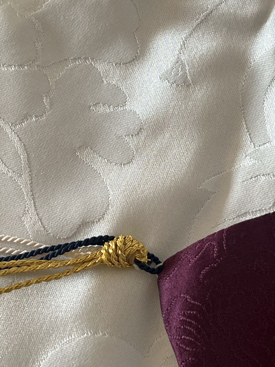 【未使用】正絹 ふくさ 袱紗 濃紫 法要 慶弔_画像4