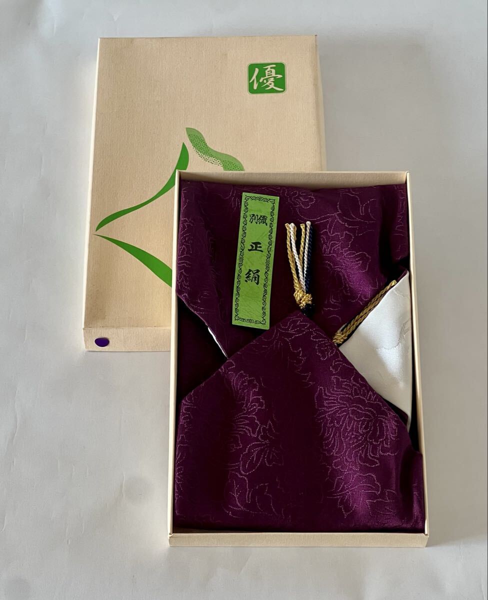 【未使用】正絹 ふくさ 袱紗 濃紫 法要 慶弔_画像1