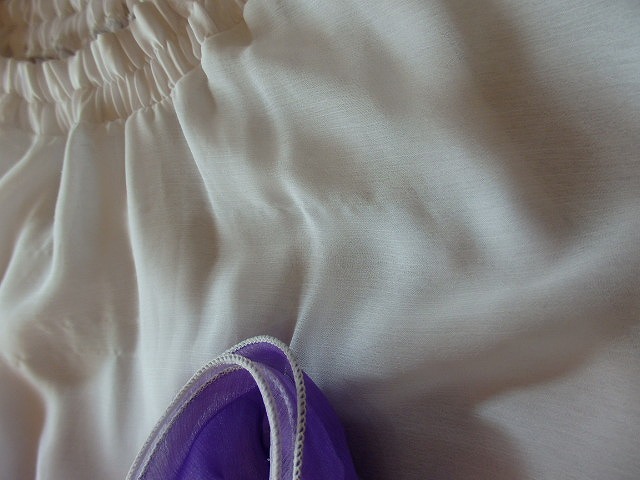 ベリーダンス　オリエンタル衣装　スカート（ホワイトｘパープル）_画像5