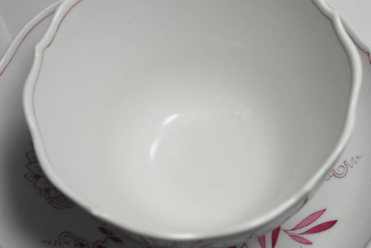 Meissen　マイセン　ピンクオニオン　カップ＆ソーサー　ブルーオニオン　ピンク　箱付き_画像9