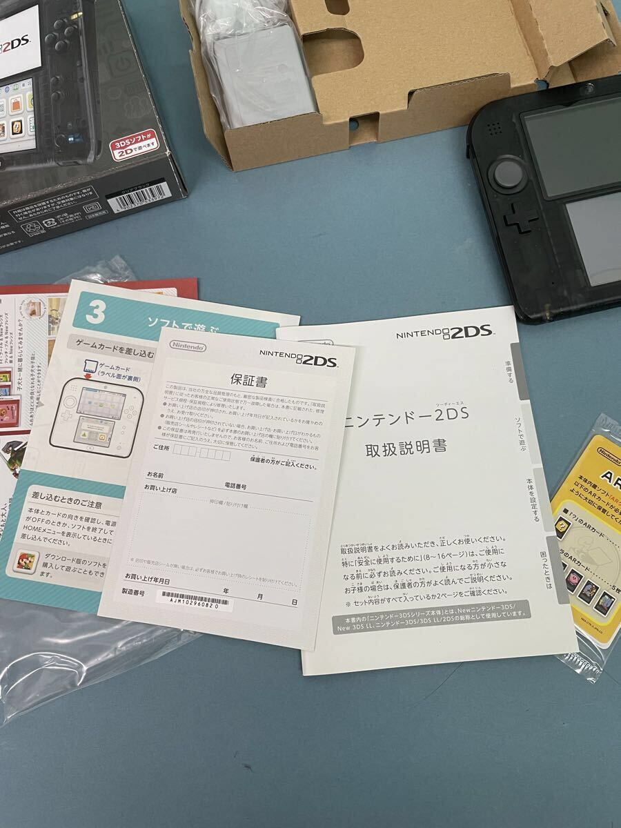 Nintendo 2DS クリアブラック FTR-001 元箱付 ジャンク_画像6