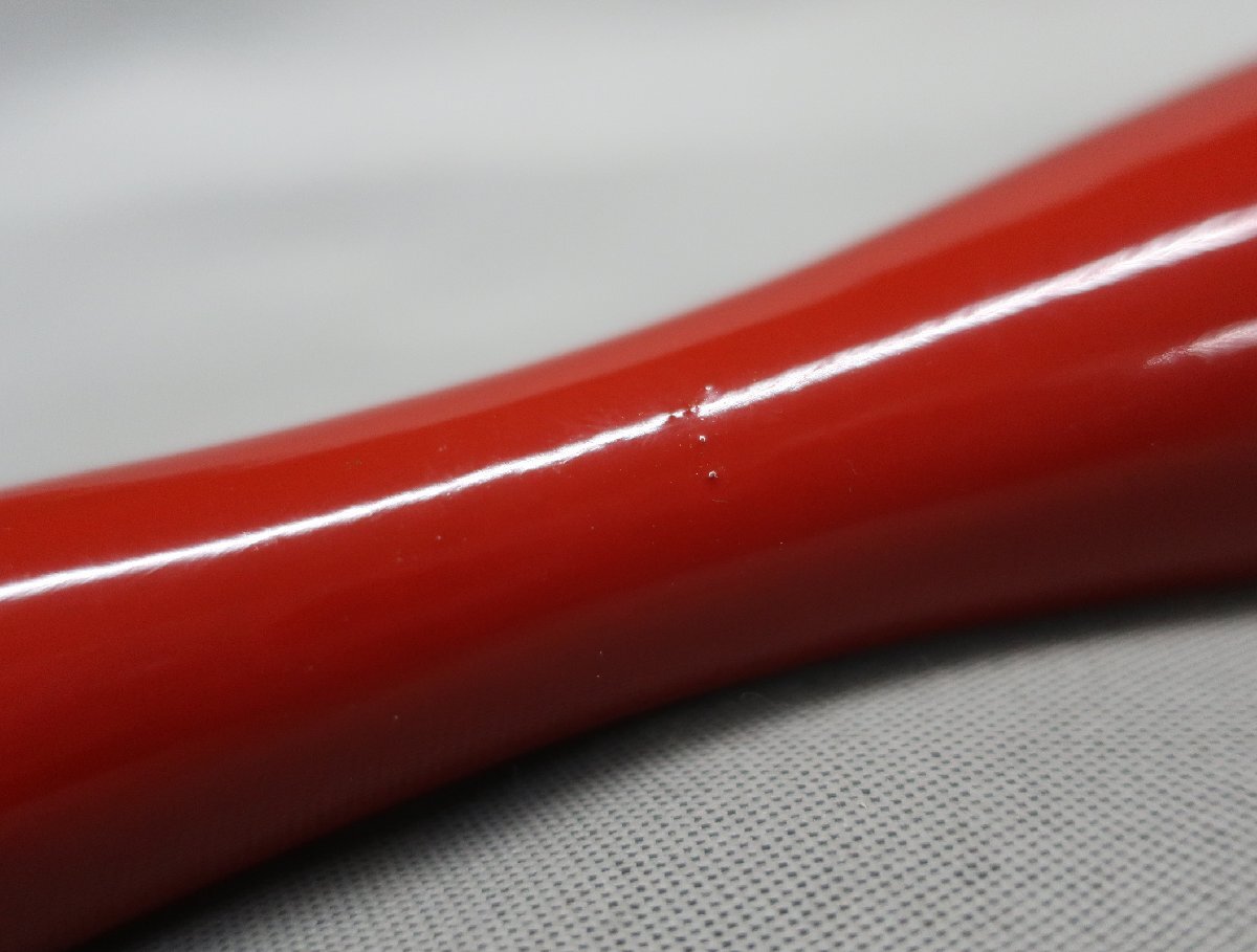 【K-2982】印金取付用柄　朱塗　取替　_画像8