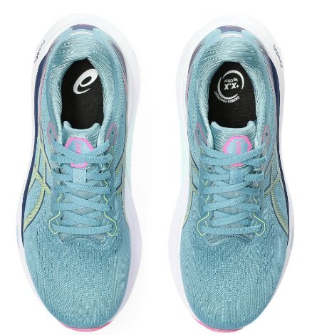 ■アシックス 厚底ランニングシューズ GEL-KAYANO 30 ゲルカヤノ 30 US8.5 26.5cm WOMEN ワイド 定価19800円(税込)青緑_画像7
