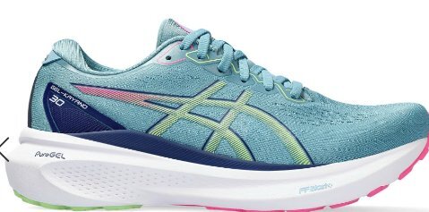 ■アシックス 厚底ランニングシューズ GEL-KAYANO 30 ゲルカヤノ 30 US8.5 26.5cm WOMEN ワイド 定価19800円(税込)青緑_画像4