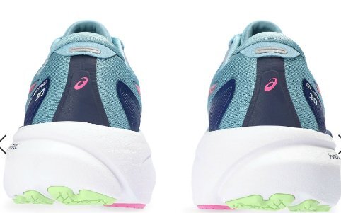 ■アシックス 厚底ランニングシューズ GEL-KAYANO 30 ゲルカヤノ 30 US8.5 26.5cm WOMEN ワイド 定価19800円(税込)青緑_画像6