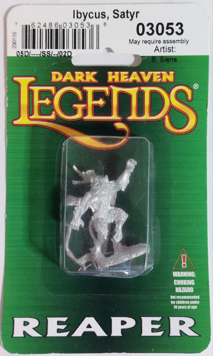 リーパー REAPER ファンタジー メタルフィギュア Ibycus, Satyr 未開封 TRPG DARK HEAVEN FANTASY MINIATURE ミニチュア_画像1