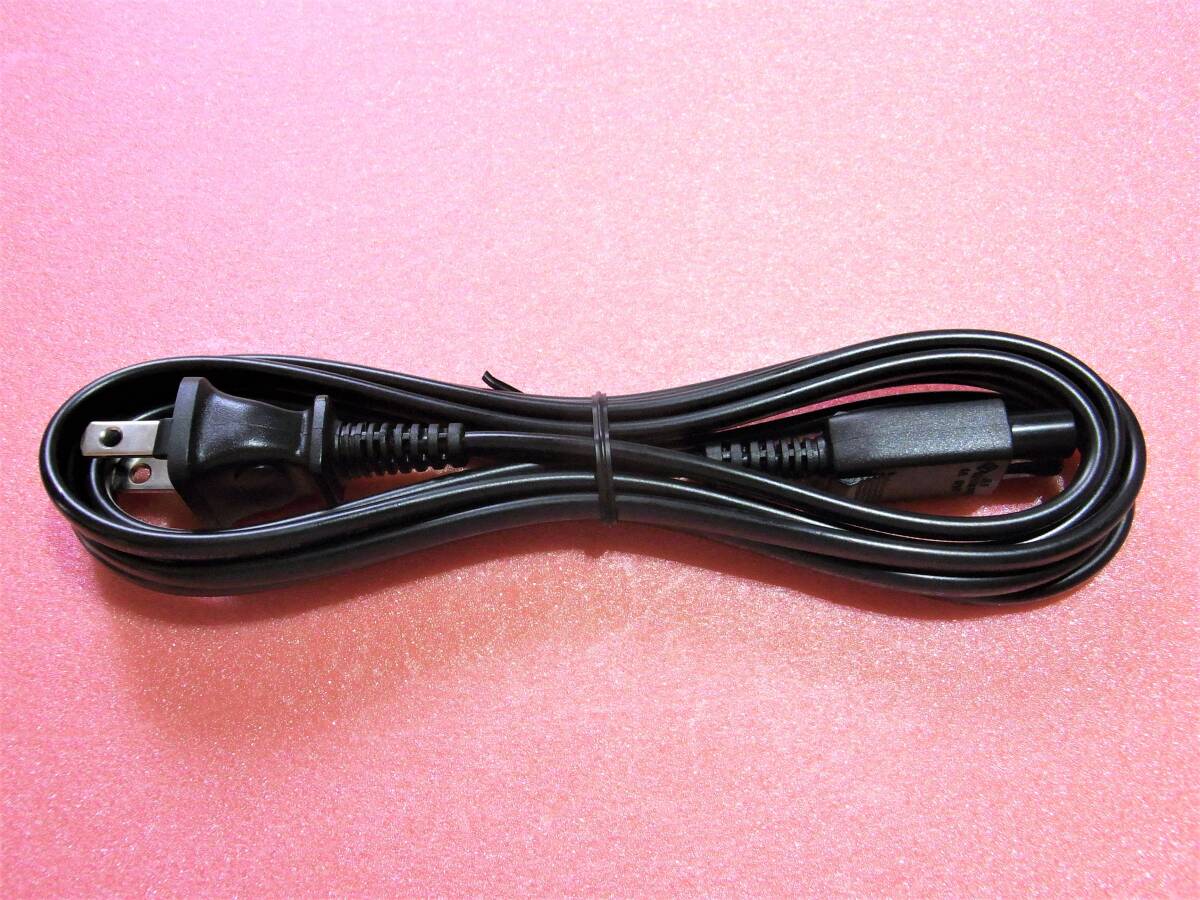【新品未使用品】AC電源ケーブル メガネ型ケーブル 約 1.8m (充電器 プリンター PSゲーム機 DVD BD レコーダー 家電など)_画像1